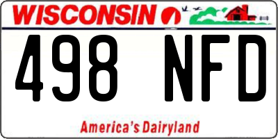 WI license plate 498NFD