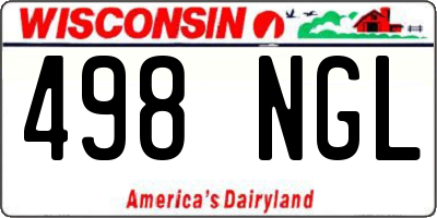 WI license plate 498NGL