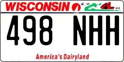 WI license plate 498NHH