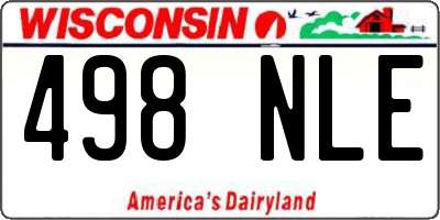 WI license plate 498NLE