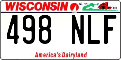 WI license plate 498NLF