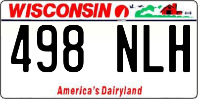 WI license plate 498NLH