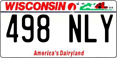 WI license plate 498NLY