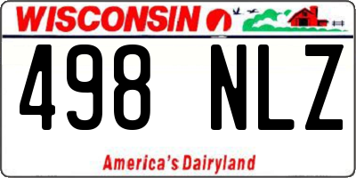 WI license plate 498NLZ