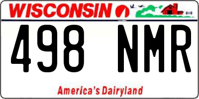 WI license plate 498NMR