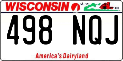 WI license plate 498NQJ