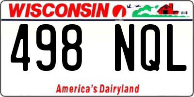 WI license plate 498NQL
