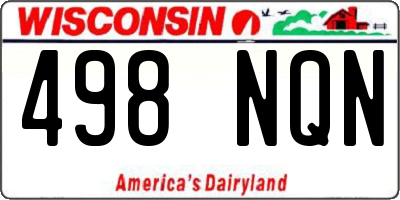 WI license plate 498NQN