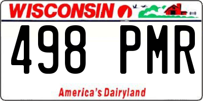 WI license plate 498PMR
