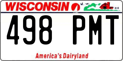 WI license plate 498PMT