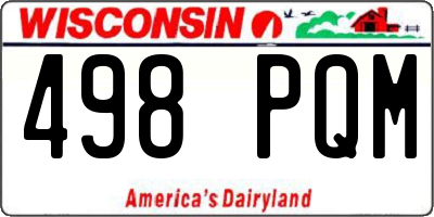 WI license plate 498PQM