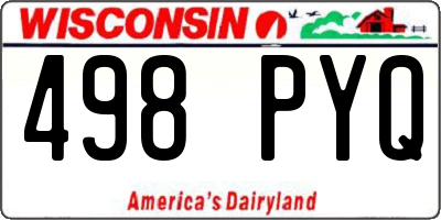 WI license plate 498PYQ
