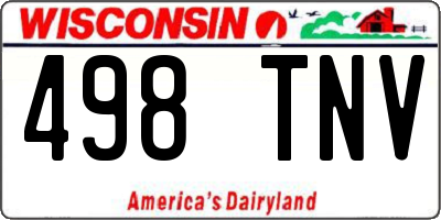 WI license plate 498TNV