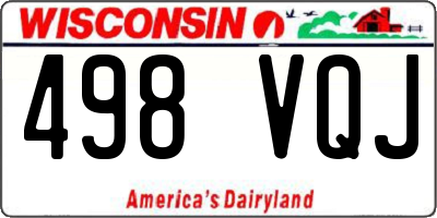 WI license plate 498VQJ