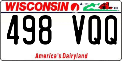 WI license plate 498VQQ