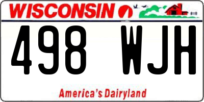 WI license plate 498WJH
