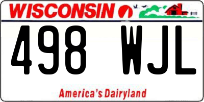 WI license plate 498WJL