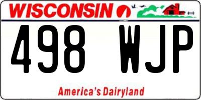 WI license plate 498WJP