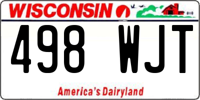 WI license plate 498WJT