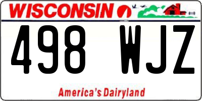 WI license plate 498WJZ