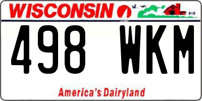 WI license plate 498WKM