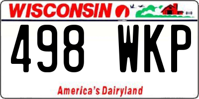 WI license plate 498WKP