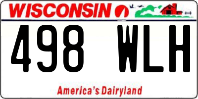 WI license plate 498WLH