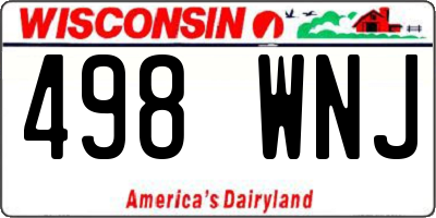 WI license plate 498WNJ