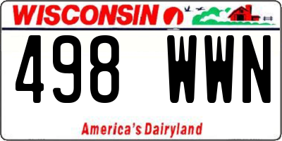 WI license plate 498WWN