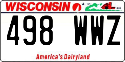WI license plate 498WWZ