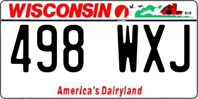 WI license plate 498WXJ