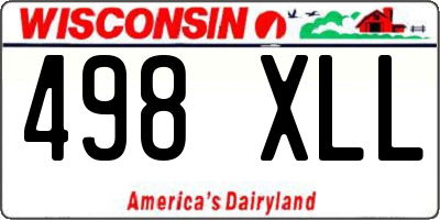 WI license plate 498XLL