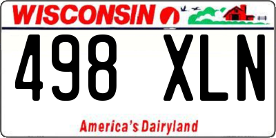 WI license plate 498XLN