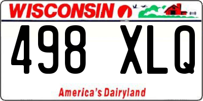 WI license plate 498XLQ