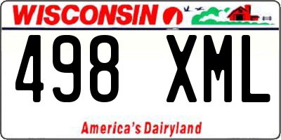 WI license plate 498XML
