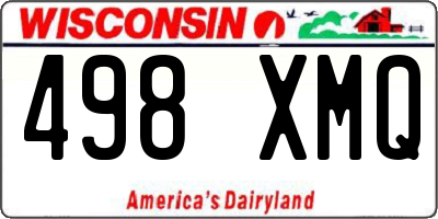WI license plate 498XMQ