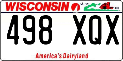 WI license plate 498XQX