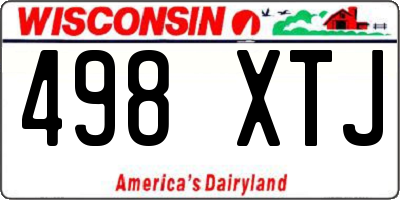 WI license plate 498XTJ
