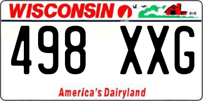 WI license plate 498XXG