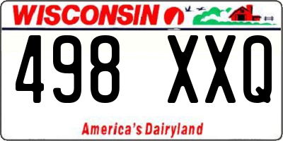 WI license plate 498XXQ