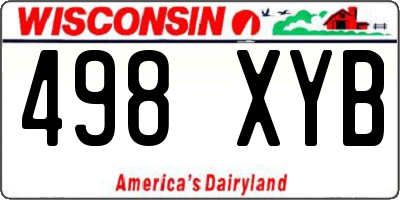 WI license plate 498XYB