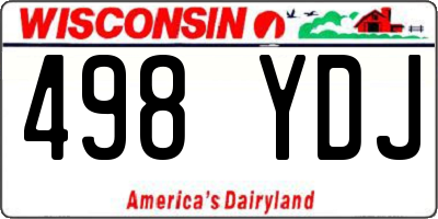WI license plate 498YDJ