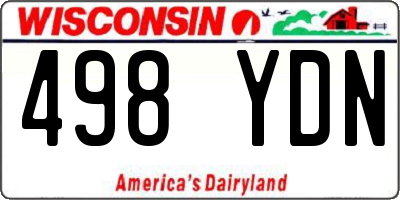 WI license plate 498YDN