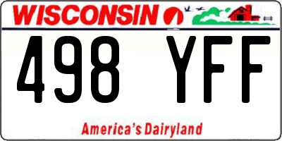 WI license plate 498YFF