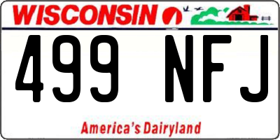 WI license plate 499NFJ