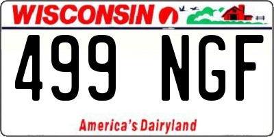 WI license plate 499NGF