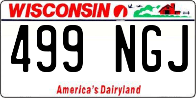 WI license plate 499NGJ