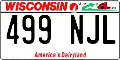 WI license plate 499NJL