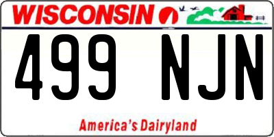 WI license plate 499NJN