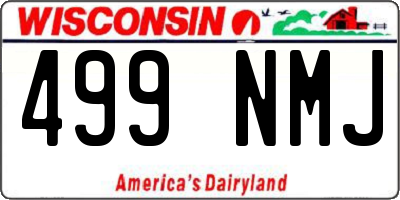WI license plate 499NMJ